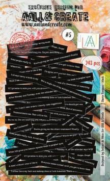 AALL & Create Ephemera Die-cuts Sharp tongues Black 5 (243 stuks)