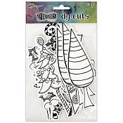 Dylusions Dy-cuts Me Trees