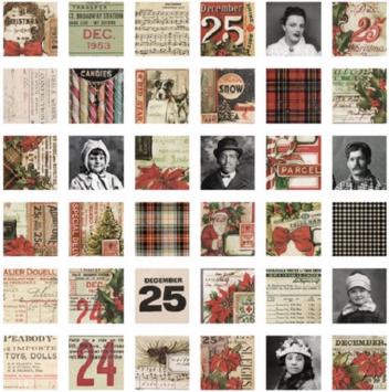 Tim Holtz Collage Tiles Christmas 2022