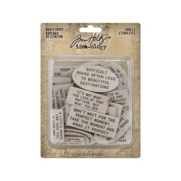 tim Holtz Quote Chips Labels