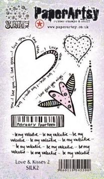 Gebruikt. PaperArtsy Squiggly Ink Love & Kisses 2