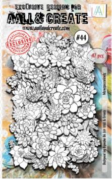 AALL & Create Ephemera Die-cuts Monosucculents 44 (47 stuks)