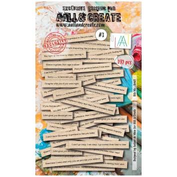 AALL & Create Ephemera Die-cuts Bite me Kraft 3 (192 stuks)