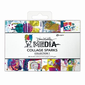 Dina Wakley Collage Sparks collection 1