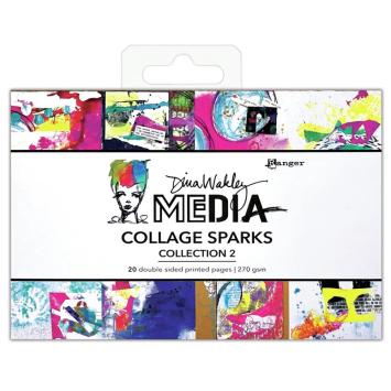 Dina Wakley Collage Sparks collection 2