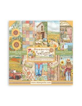 Stamperia Paperpad Sunflower Art 12 inch