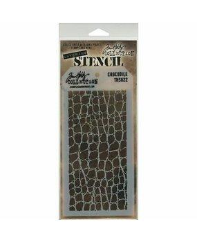 TH Stencil Crocodile