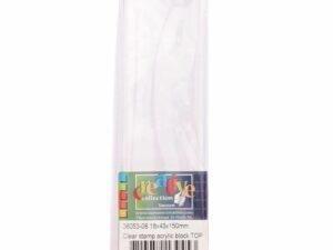 Vaessen acrylic block 15 x 4 cm.
